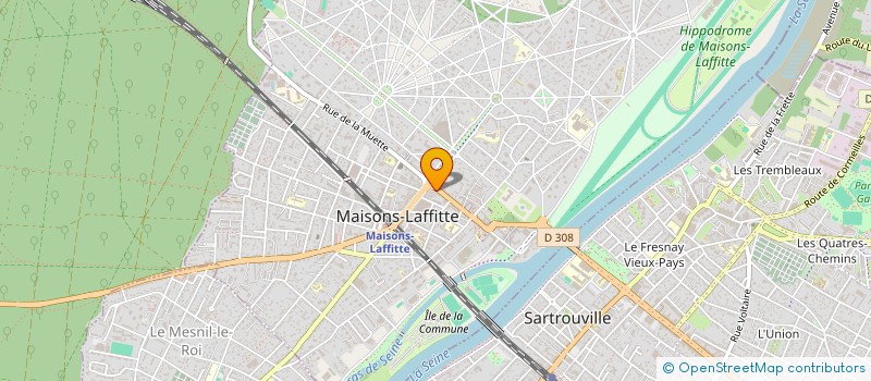 localisation de l'entreprise LUCIOLES à MAISONS-LAFFITTE