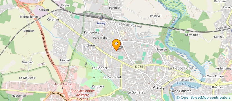localisation de l'entreprise LUCIOLES PRODUCTION à AURAY