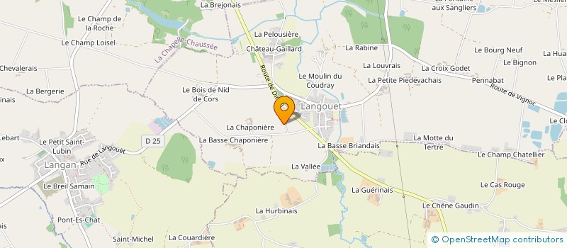 localisation de l'entreprise LUCIPHIL  LANGOUET