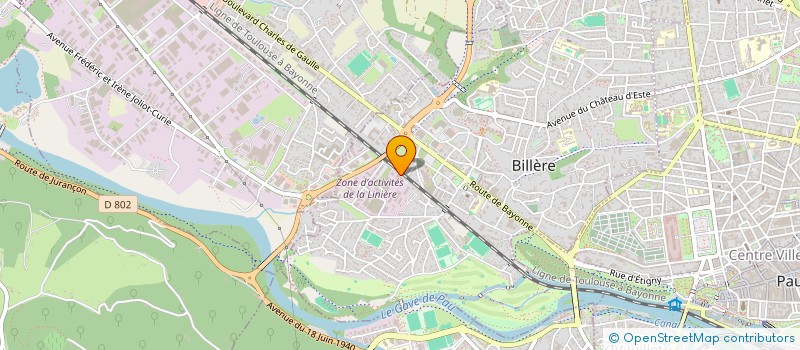 localisation de l'entreprise LUCITA à BILLERE