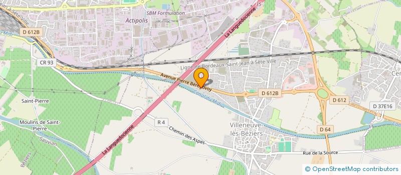 localisation de l'entreprise LUCKE  VILLENEUVE-LES-BEZIERS