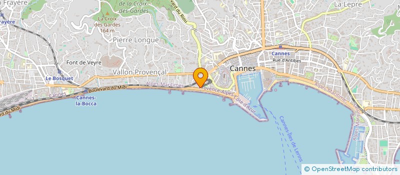 localisation de l'entreprise LUCKINVEST à CANNES