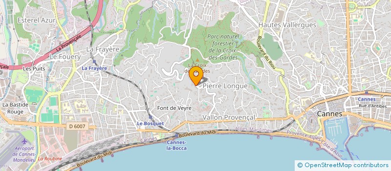 localisation de l'entreprise LUCKY 2 à CANNES