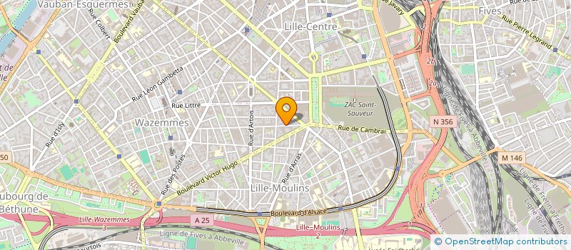 localisation de l'entreprise LUCKY à LILLE