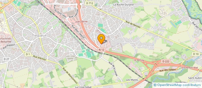 localisation de l'entreprise LUCKY  TREGUEUX