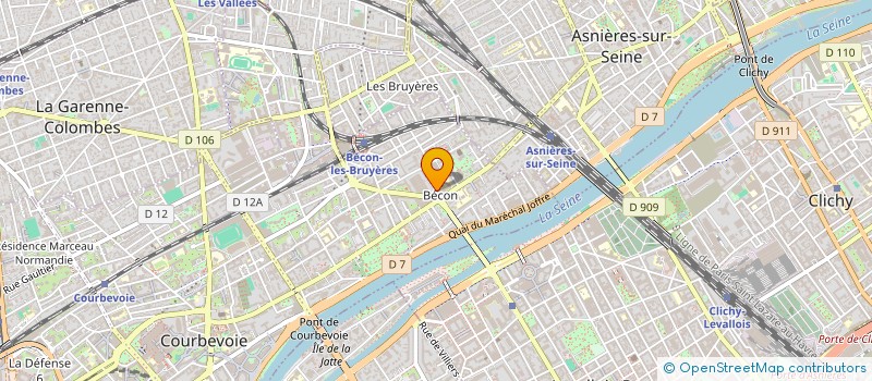 localisation de l'entreprise LUCKY à COURBEVOIE