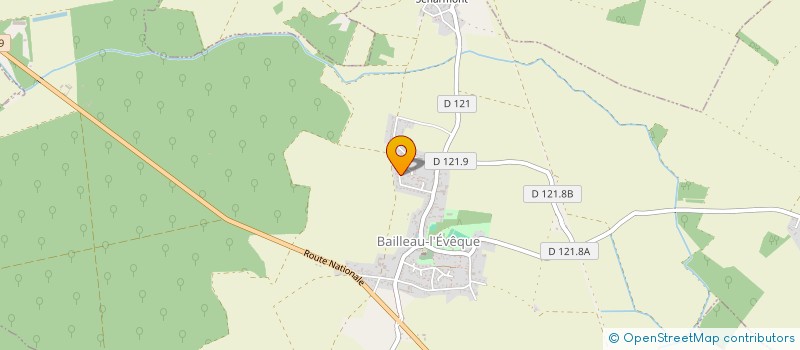 localisation de l'entreprise LUCKY à BAILLEAU-L'EVEQUE