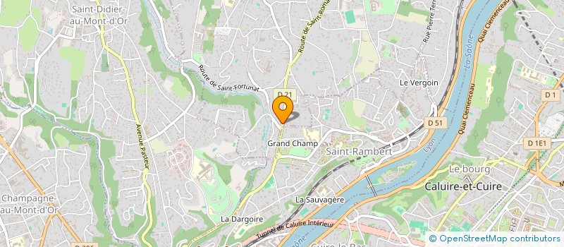 localisation de l'entreprise LUCKY  SAINT-CYR-AU-MONT-D'OR