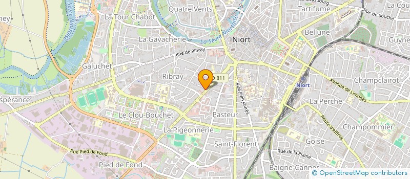 localisation de l'entreprise LUCKY  NIORT