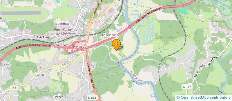 localisation de l'entreprise LUCKY à BAYONNE