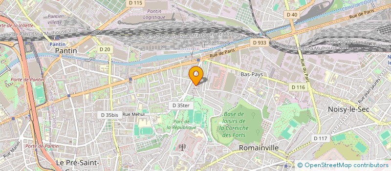 localisation de l'entreprise LUCKY BATI à PANTIN