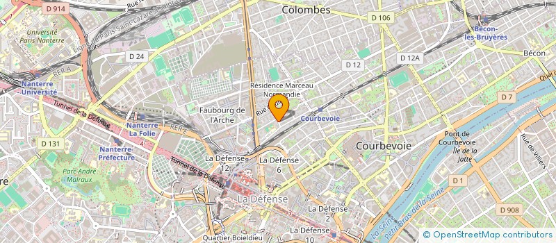 localisation de l'entreprise LUCKY BIEN ETRE  COURBEVOIE