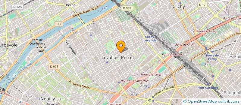 localisation de l'entreprise LUCKY BREAD à LEVALLOIS-PERRET
