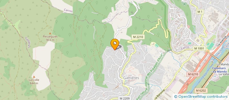 localisation de l'entreprise LUCKY BUDDHA'S  GATTIERES