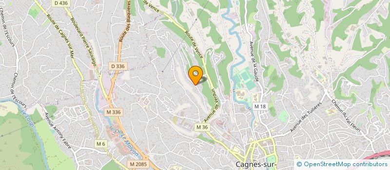 localisation de l'entreprise LUCKY COOKIES  CAGNES-SUR-MER