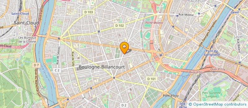 localisation de l'entreprise LUCKY CORP à BOULOGNE-BILLANCOURT