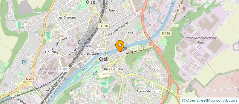 localisation de l'entreprise LUCKY DESIGN à CREIL
