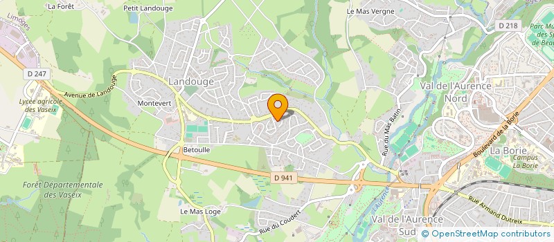 localisation de l'entreprise LUCKY & LEARN à LIMOGES