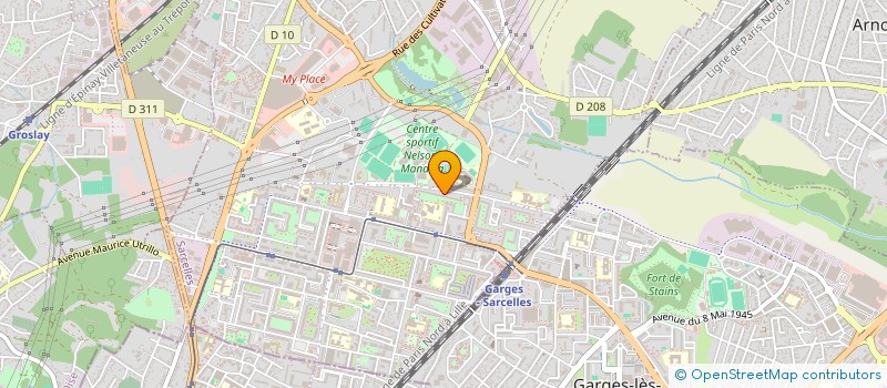 localisation de l'entreprise LUCKY SCHOOL  SARCELLES