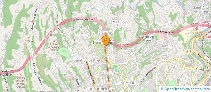 localisation de l'entreprise LUCKY STAR  NICE