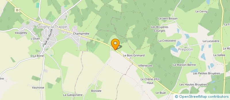 localisation de l'entreprise LUCKY STAR à SAINTE-CERONNE-LES-MORTAGNE