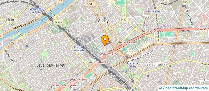 localisation de l'entreprise LUCKY STREAM à CLICHY