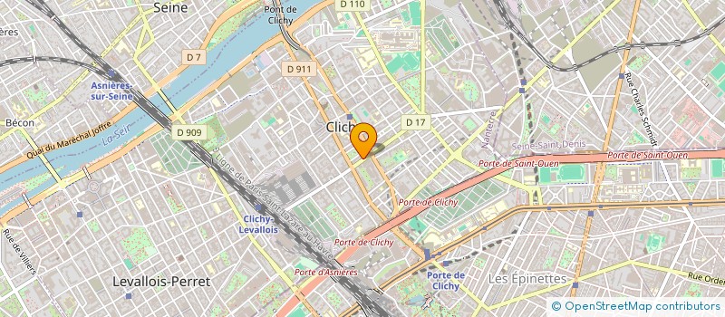 localisation de l'entreprise LUCKY SUSHI à CLICHY