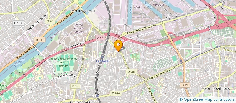 localisation de l'entreprise LUCKYMMO à COLOMBES