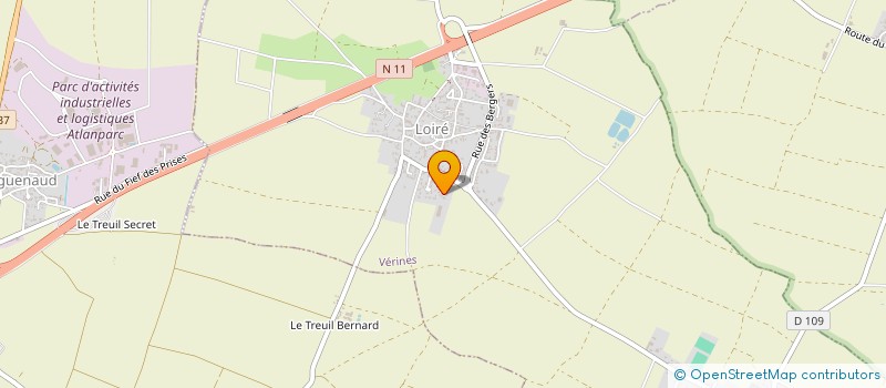 localisation de l'entreprise LUCLE  VERINES