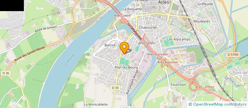 localisation de l'entreprise LUCLEM  ARLES