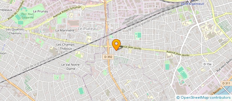 localisation de l'entreprise LUCMAR  ARGENTEUIL