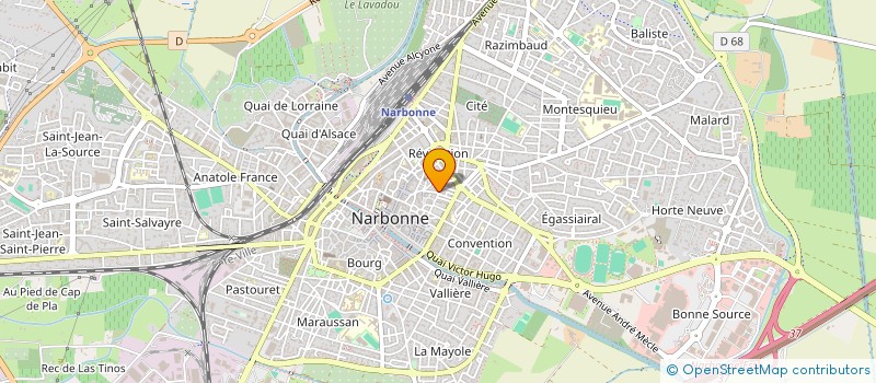 localisation de l'entreprise LUCMAT  NARBONNE
