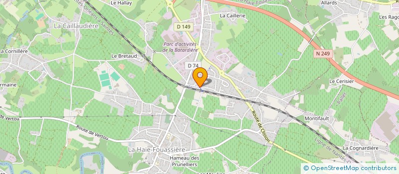 localisation de l'entreprise LUCO CAILLON à LA HAIE-FOUASSIERE
