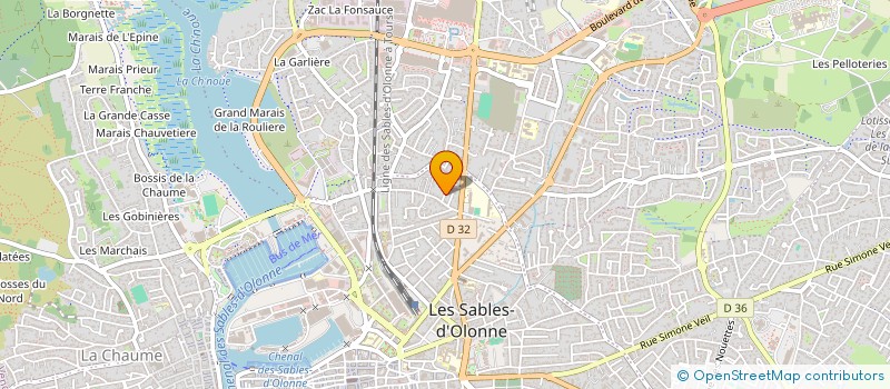 localisation de l'entreprise LUCON GARAGES à LES SABLES D'OLONNE