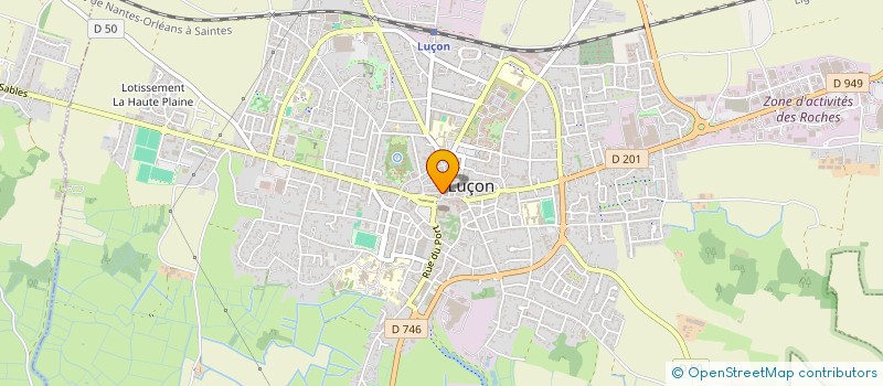 localisation de l'entreprise LUCON OPTIQUE à LUCON