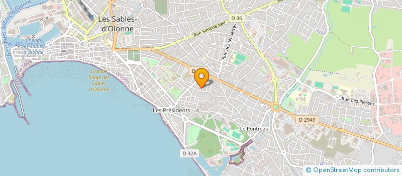 localisation de l'entreprise LUCON.REST à LES SABLES D'OLONNE