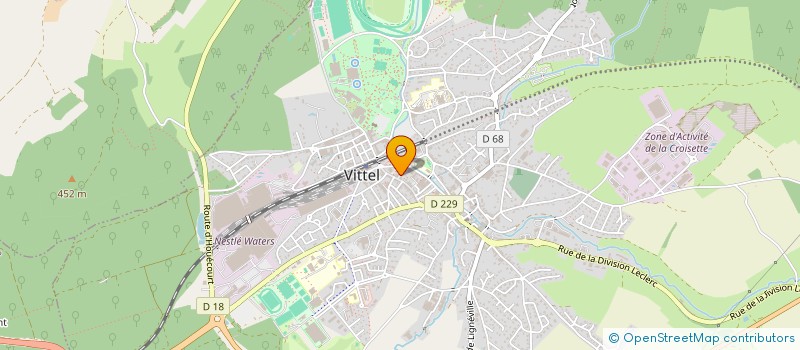 localisation de l'entreprise LUCORE  VITTEL