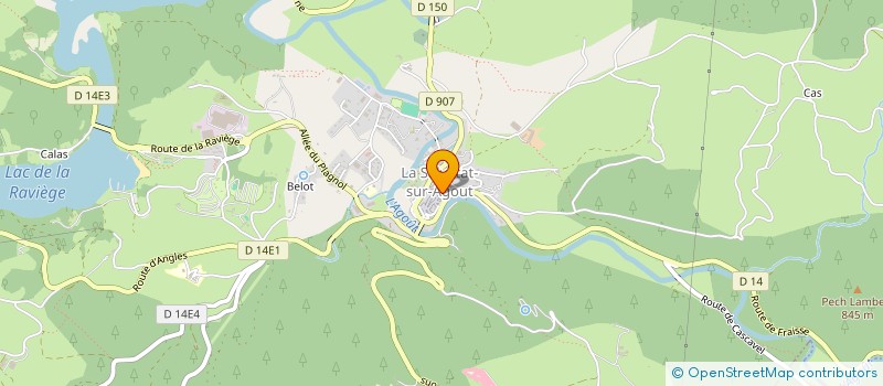 localisation de l'entreprise LUCOT à LA SALVETAT-SUR-AGOUT