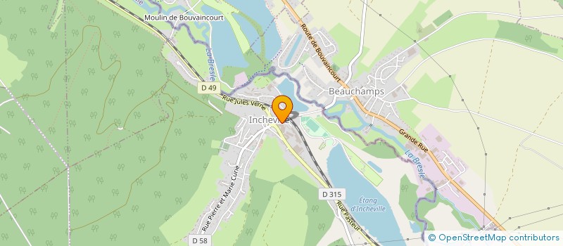 localisation de l'entreprise LUCQUET VERDREL  INCHEVILLE