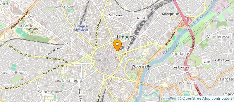 localisation de l'entreprise LUCRIS à LIMOGES