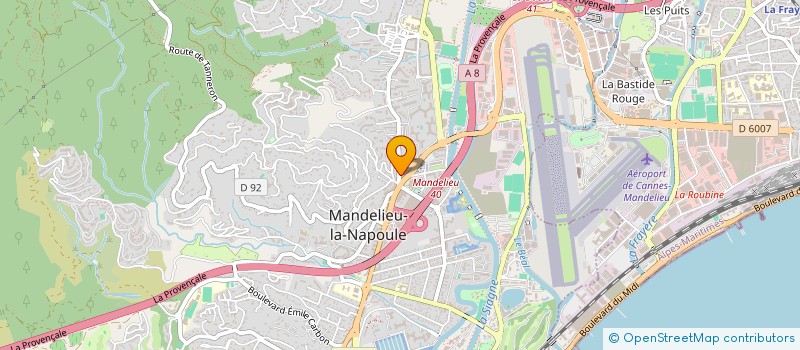 localisation de l'entreprise LUCULLUS à MANDELIEU-LA-NAPOULE