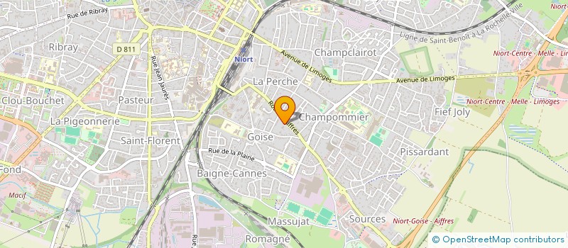 localisation de l'entreprise LUCY à NIORT