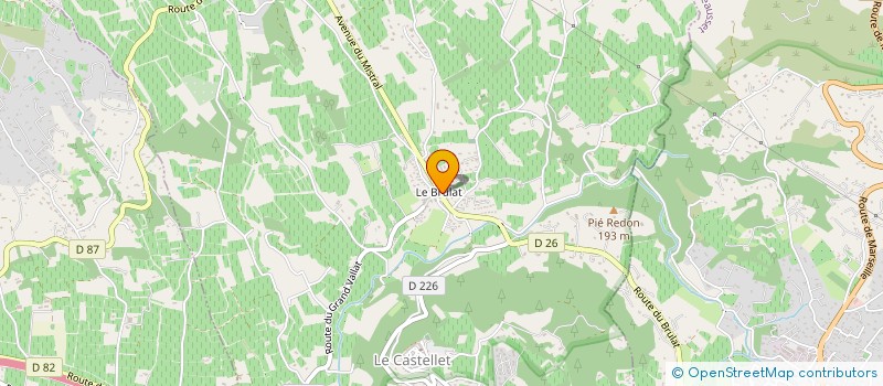 localisation de l'entreprise LUCY CAWDREY  LE CASTELLET