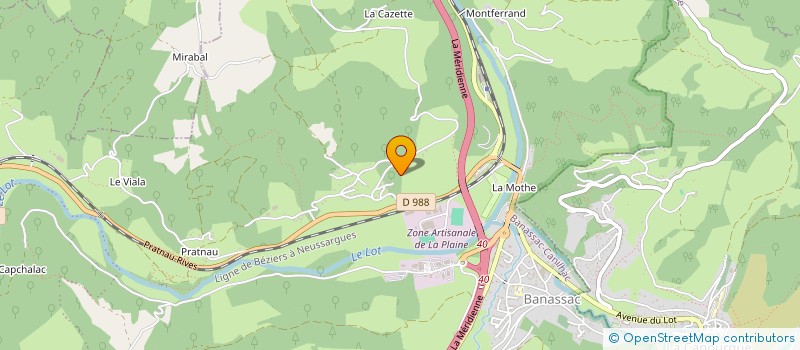 localisation de l'entreprise LUCYCA à MASSEGROS CAUSSES GORGES