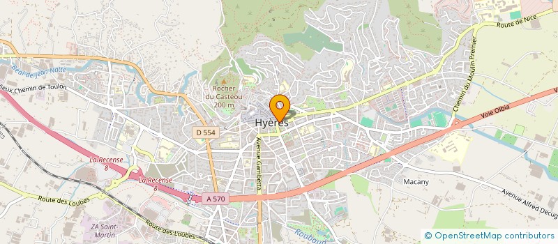 localisation de l'entreprise LUCYLE à HYERES