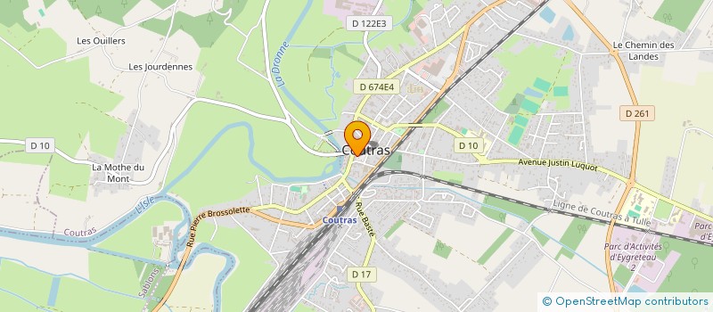localisation de l'entreprise LUD'ANGE SOUS LA MARQUE LE COIN DU SAC à COUTRAS