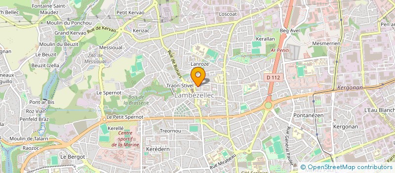 localisation de l'entreprise LUD'AR MOR à BREST