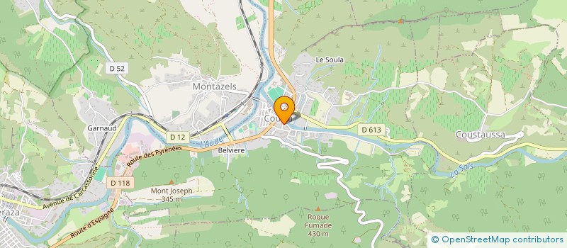 localisation de l'entreprise LUD AUDE à MONTAZELS