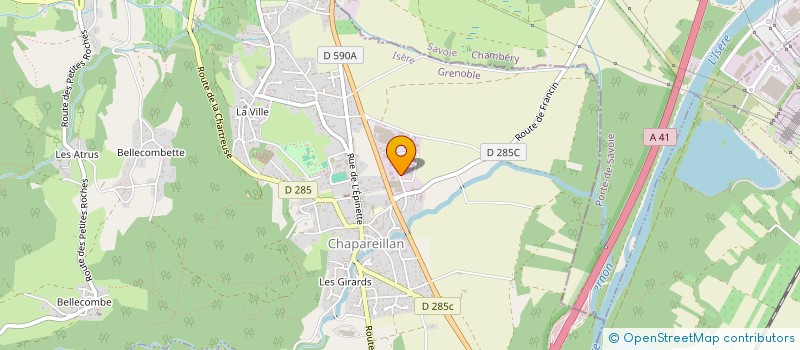 localisation de l'entreprise LUD'AUTO  CHAPAREILLAN