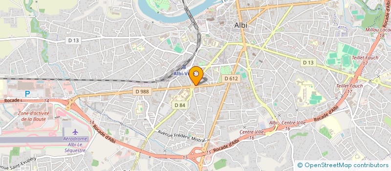 localisation de l'entreprise LUD'AUTO ECOLE  ALBI